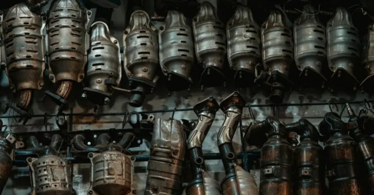 Stack of Catalytic Converters in Workshop Display