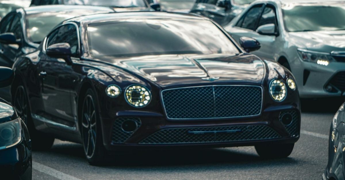 An unregistered car in a public road.